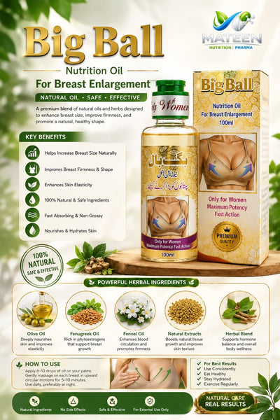 Big Ball – Natural Herbal Breast Firming & Toning Oil