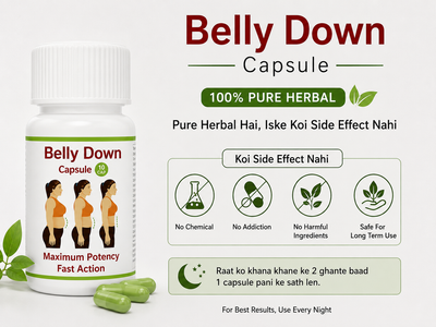 Belly Down – Natural Herbal Fat Burner for Flat Belly