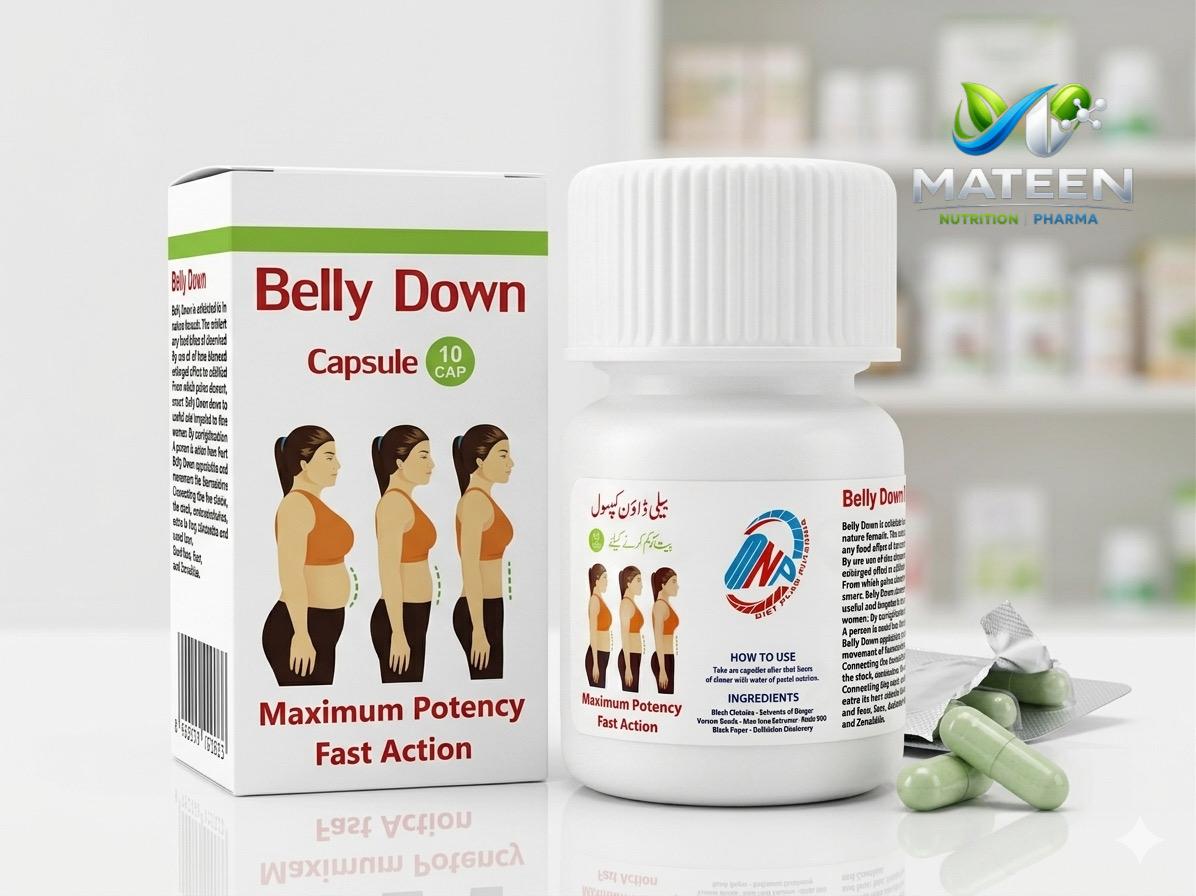 Belly Down – Natural Herbal Fat Burner for Flat Belly